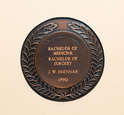 University Medal | Dr Jeffrey Brennan